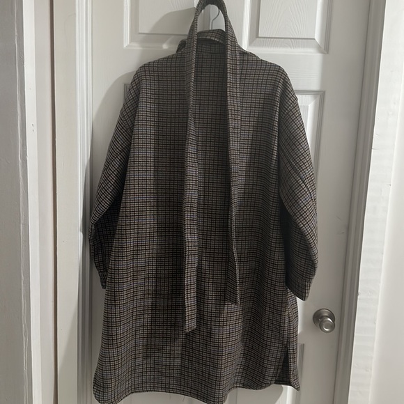 Super cute Vero Moda Wool plaid coat shacket Jacket - Picture 8 of 9